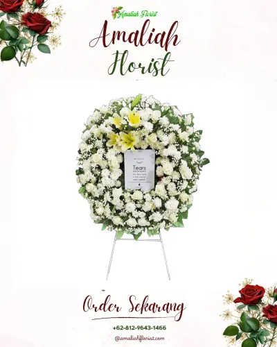 Krans Bunga Duka Cita di Cijengkol